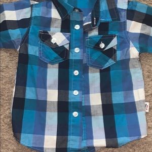 KZ Boys Plaid Button Down Shirt